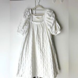 Anthropologie Maeve eyelet mini dress